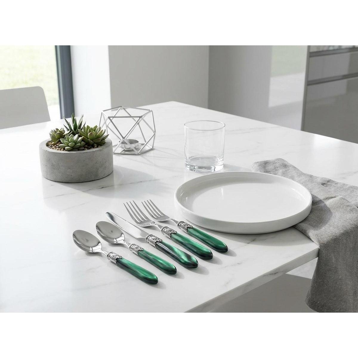Oxford Antique 5 piece place setting - Emerald Green