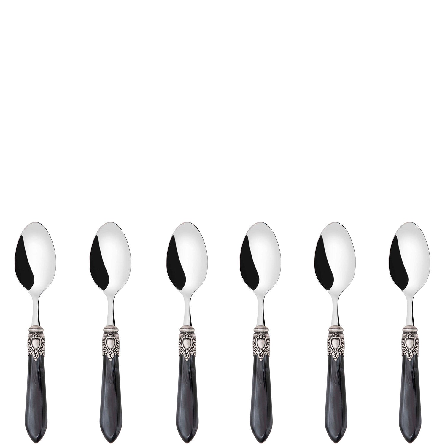 Oxford Antique Coffee Spoons Set Charcoal