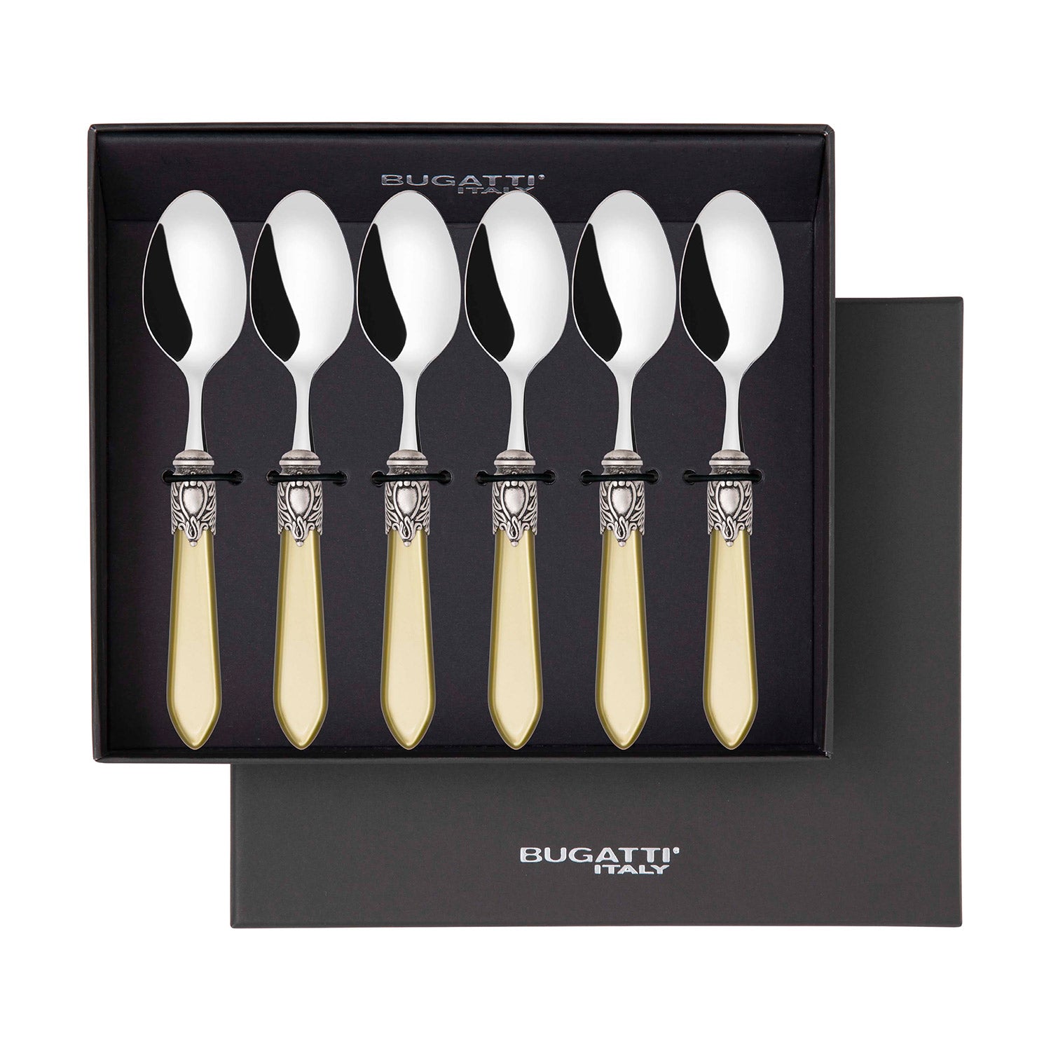 Oxford Antique Coffee Spoons Set Chartreuse