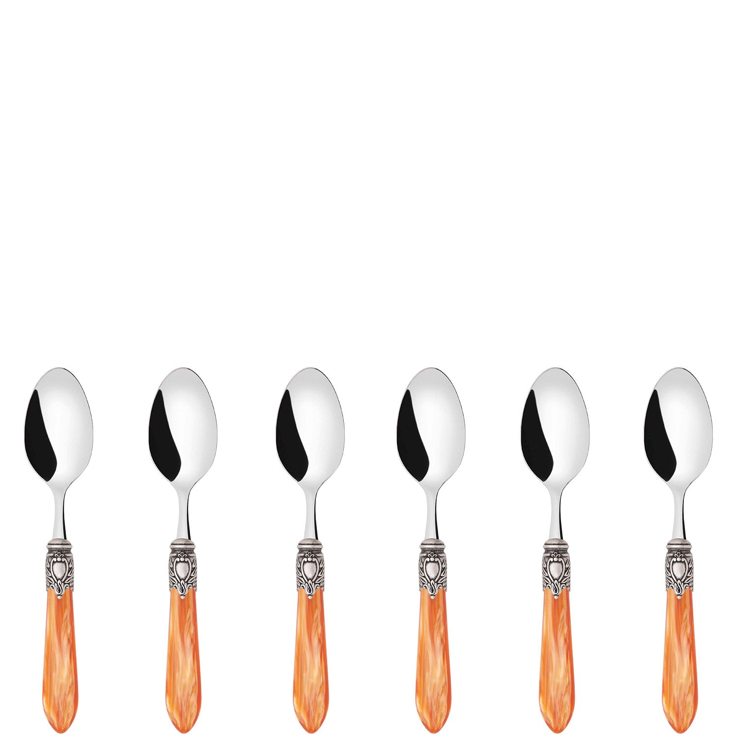 Oxford Antique Coffee Spoons Set Tangerine