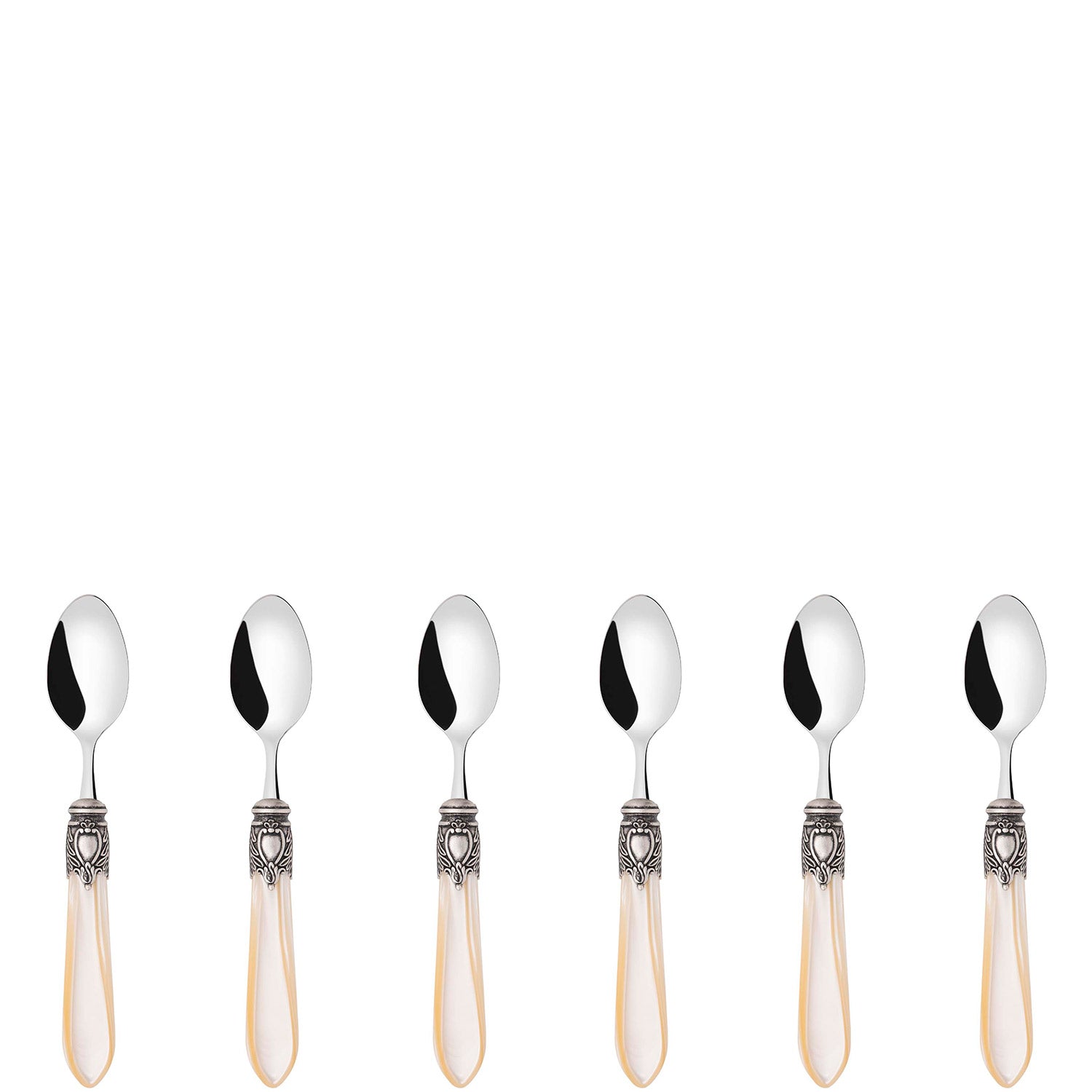 Oxford Antique Mocha Spoons Set Ivory