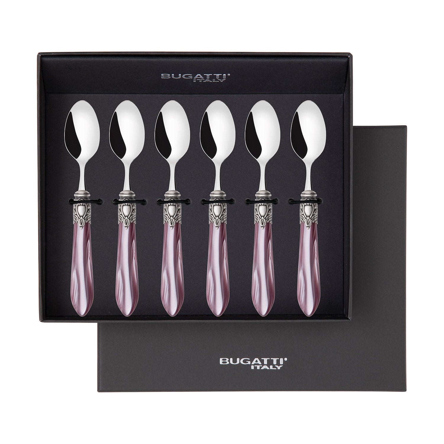 Oxford Antique 6 Piece Moka Spoon Set Lilac