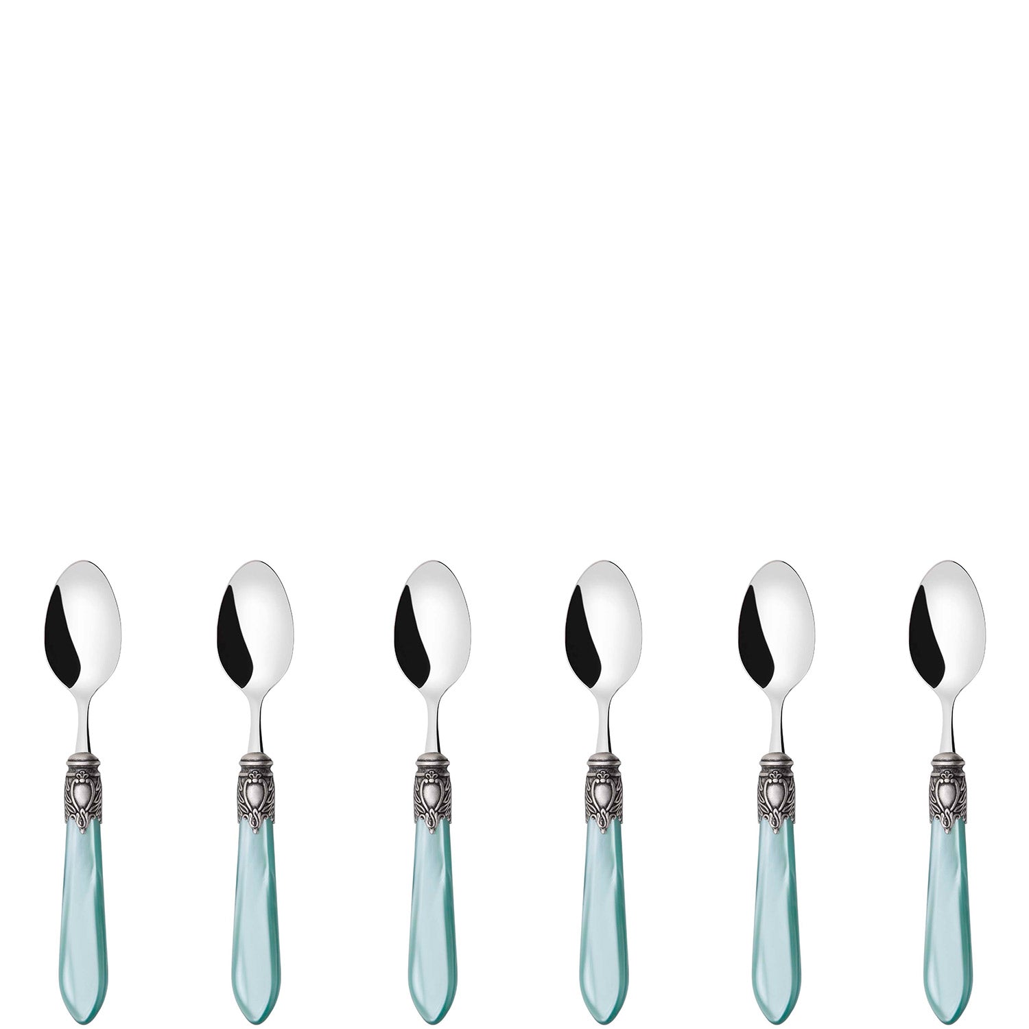Oxford Antique Mocha Spoons Set aqua