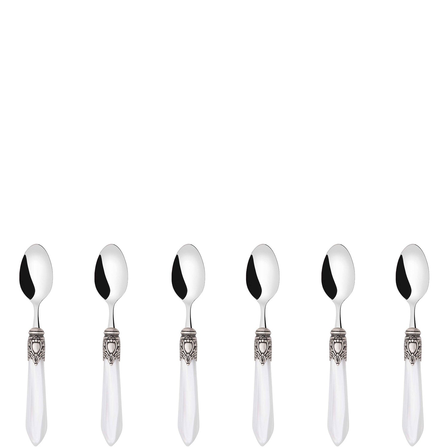 Oxford Antique Mocha Spoons Set White