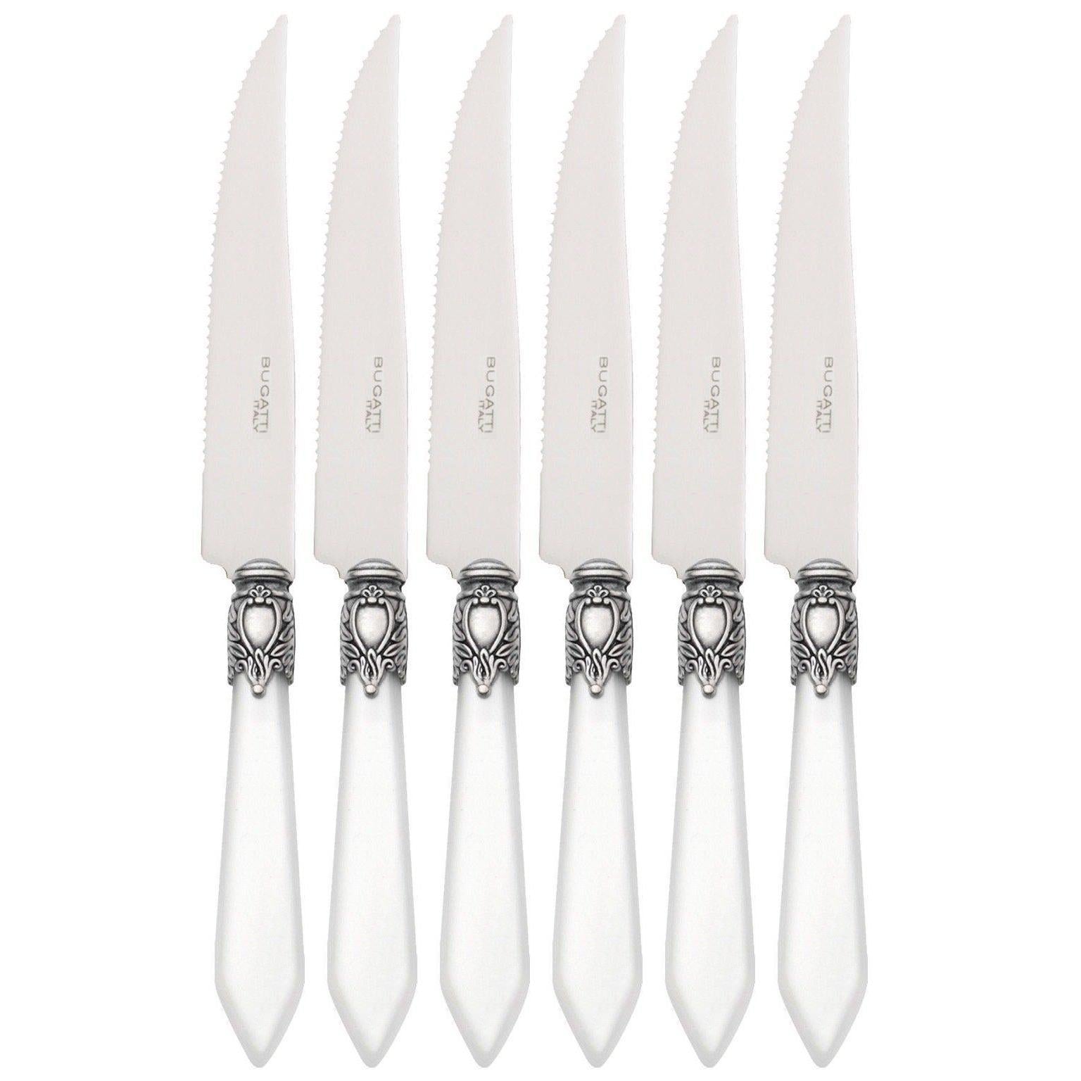 Oxford Antique 6 Piece Steak knife Set - CLEAR-Casa Bugatti USA