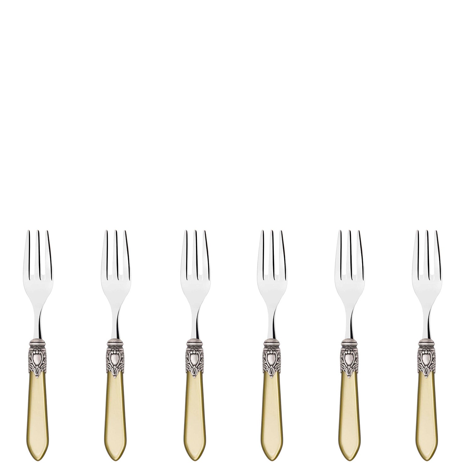 Oxford Antique Cocktail / Cake Forks Set Chartreuse
