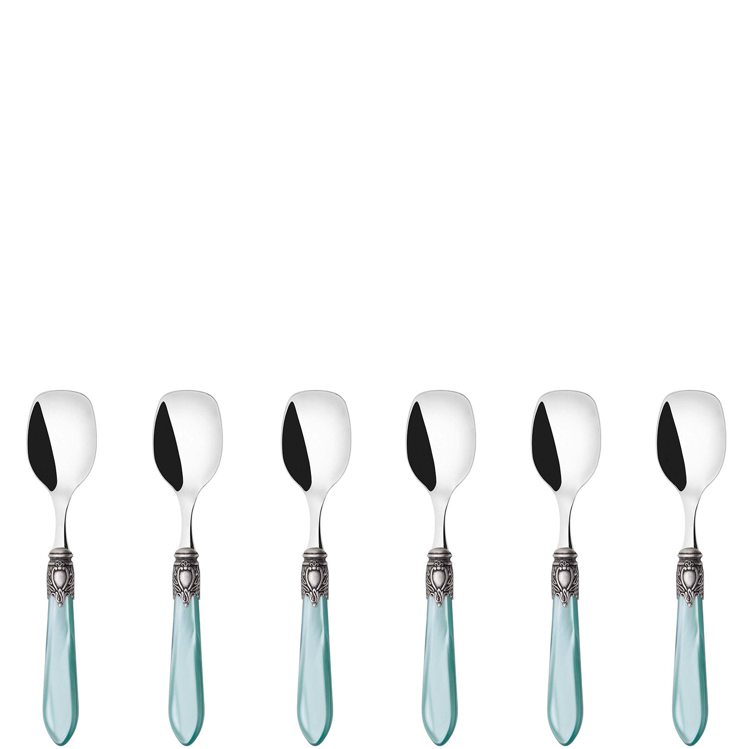 Oxford Antique Ice Cream Spoons Set  Aqua