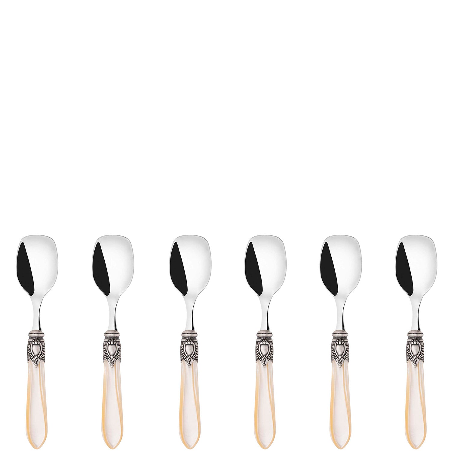 Oxford Antique Ice Cream Spoons Set  Ivory