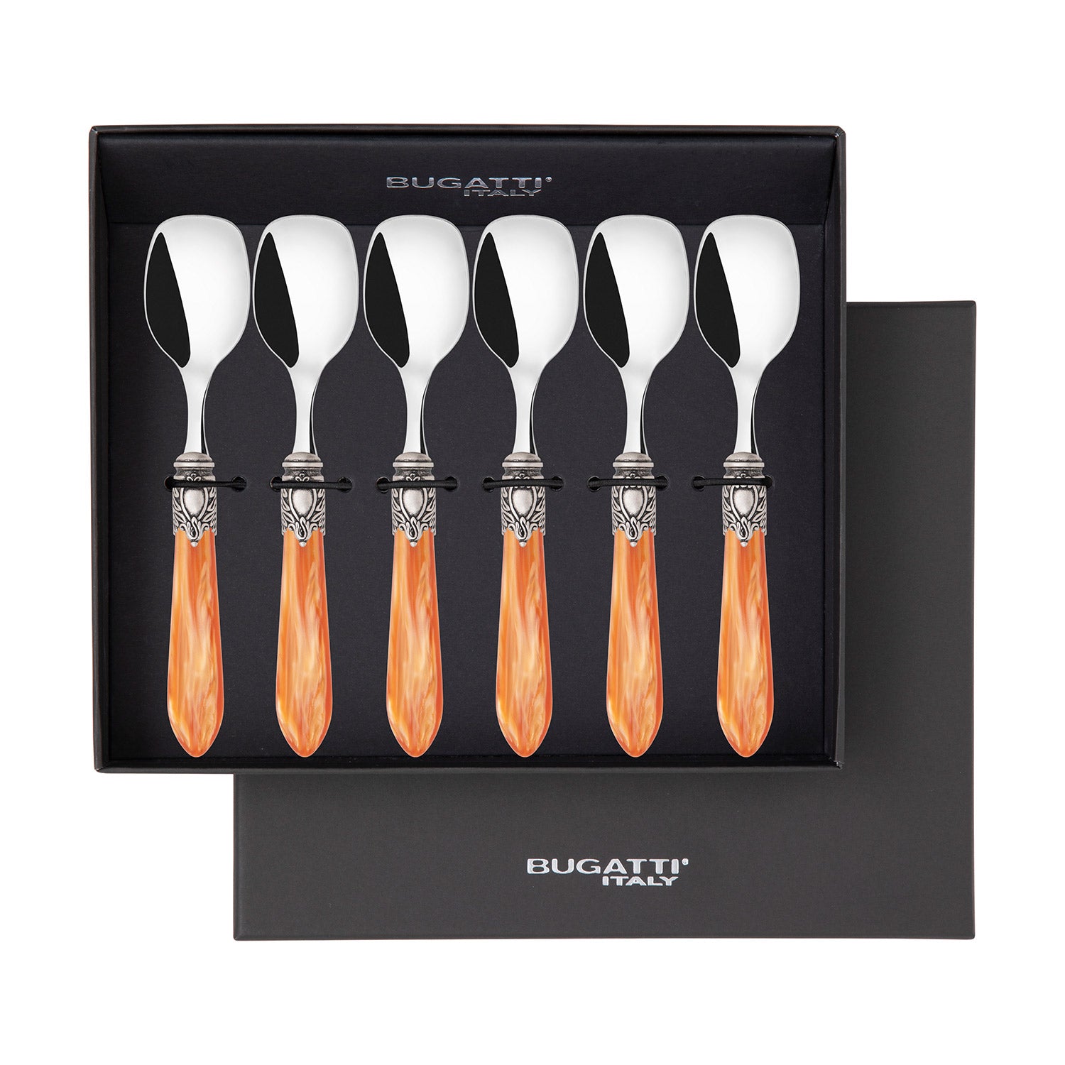 Oxford Antique Ice Cream Spoons Set  Tangerine