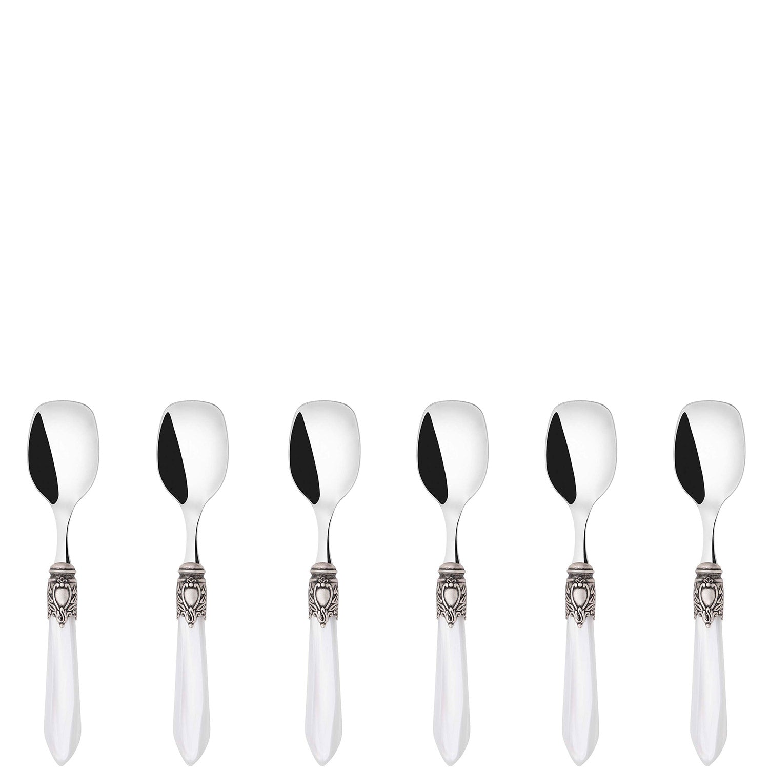 Oxford Antique Ice Cream Spoons Set  White