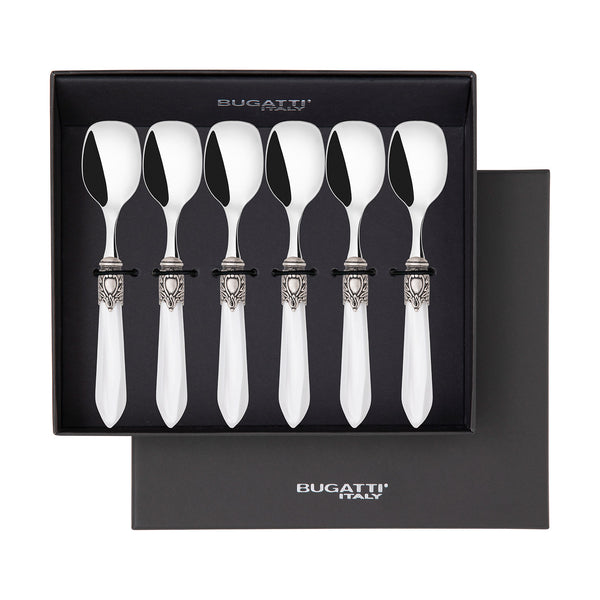 Oxford Antique Ice Cream Spoons Set - White