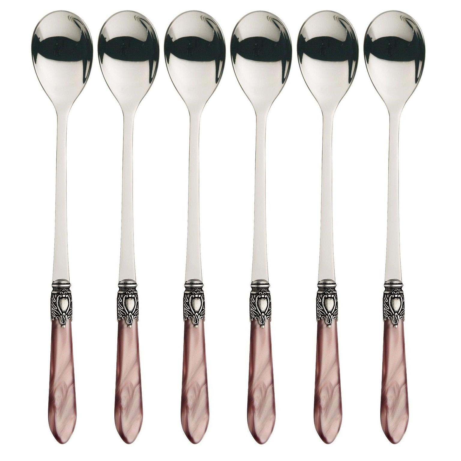 Oxford Antique Ice Tea / Cocktail Spoon Set Lilac-Casa Bugatti USA