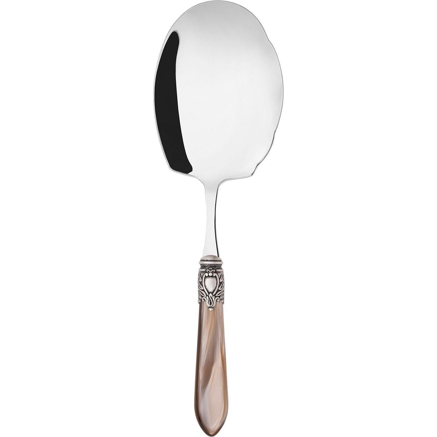 Oxford Antique Kebab Serving Spoon Taupe /Onyx