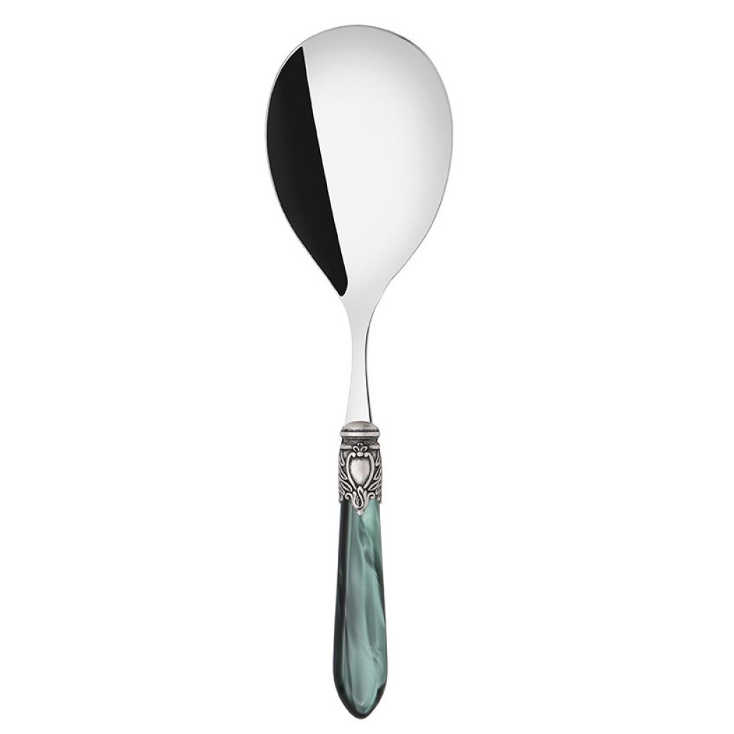 Oxford Antique Rice Casserole Serving Spoon - GREEN-Casa Bugatti USA