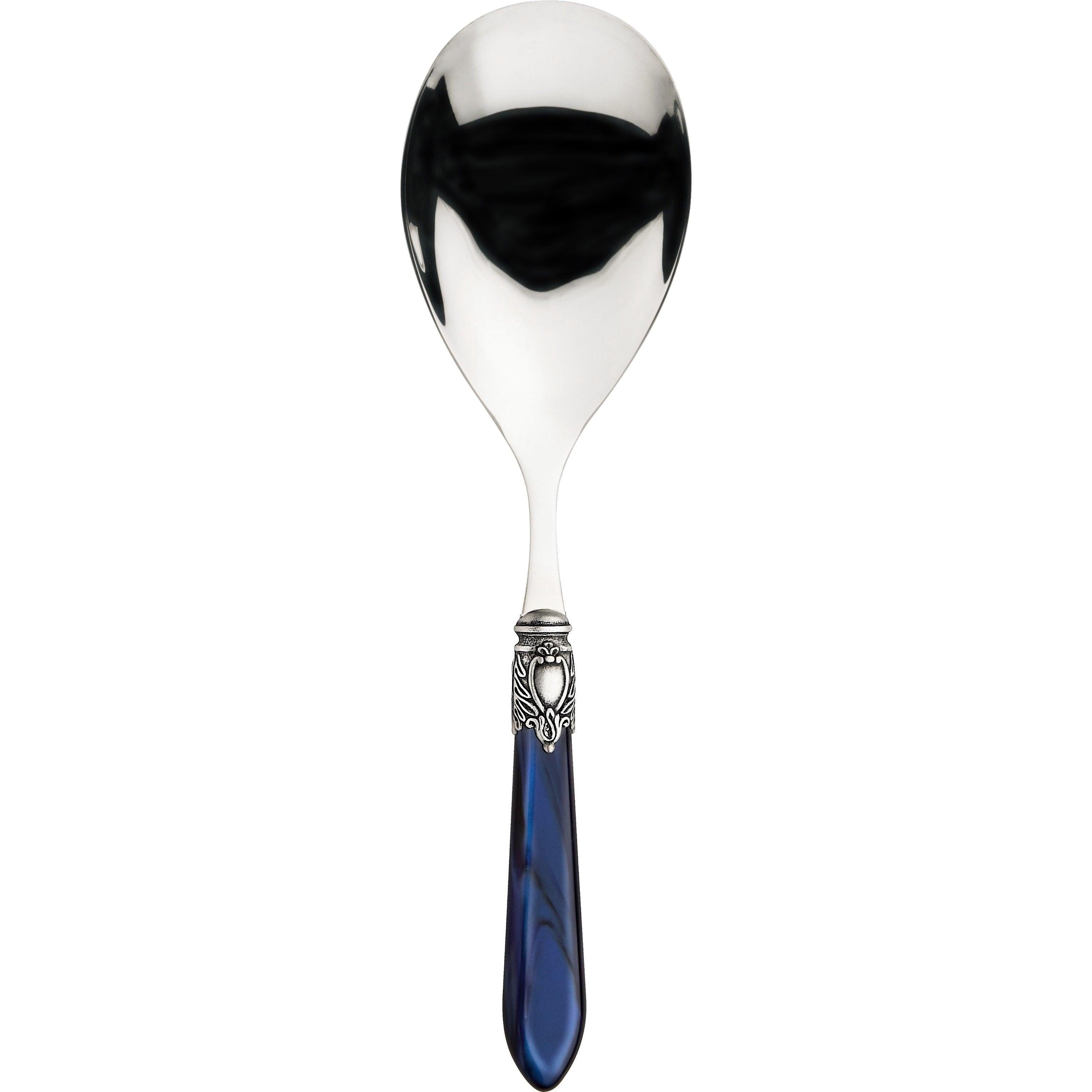 Oxford Antique Rice Casserole Serving Spoon - ROYAL BLUE-Casa Bugatti USA