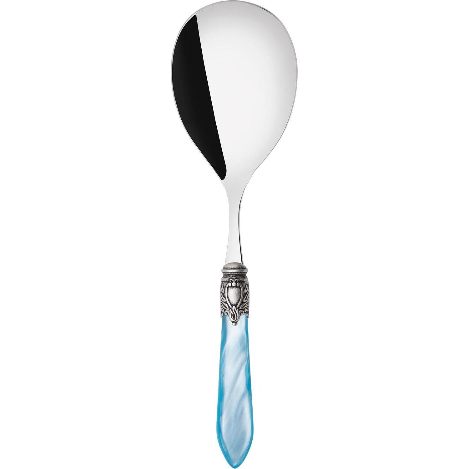 Oxford Antique Rice Casserole Serving Spoon  Sky Blue