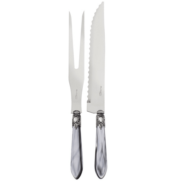 Oxford Antique Roast Carving Set - Gray