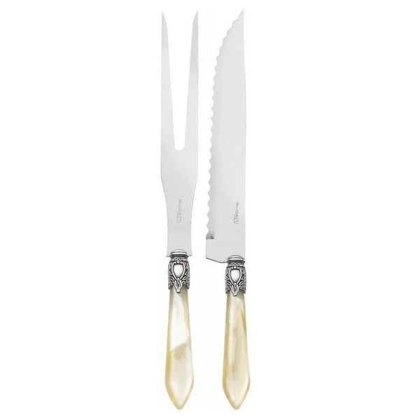 Oxford Antique Roast Carving Set - Ivory