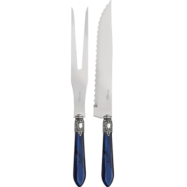 Oxford Antique Roast Carving Set - Royal Blue