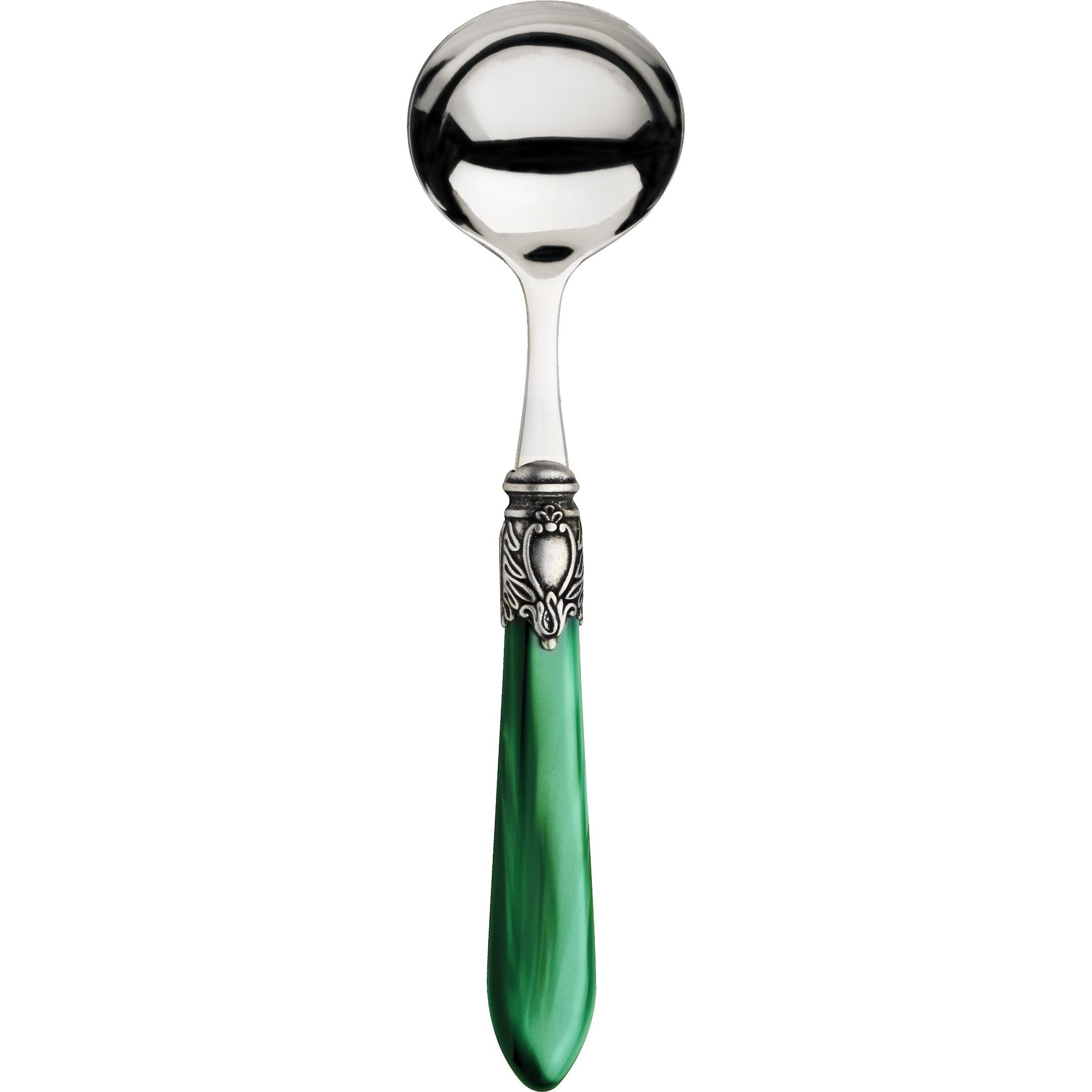 Oxford Antique Sauce Spoon Green-Casa Bugatti USA