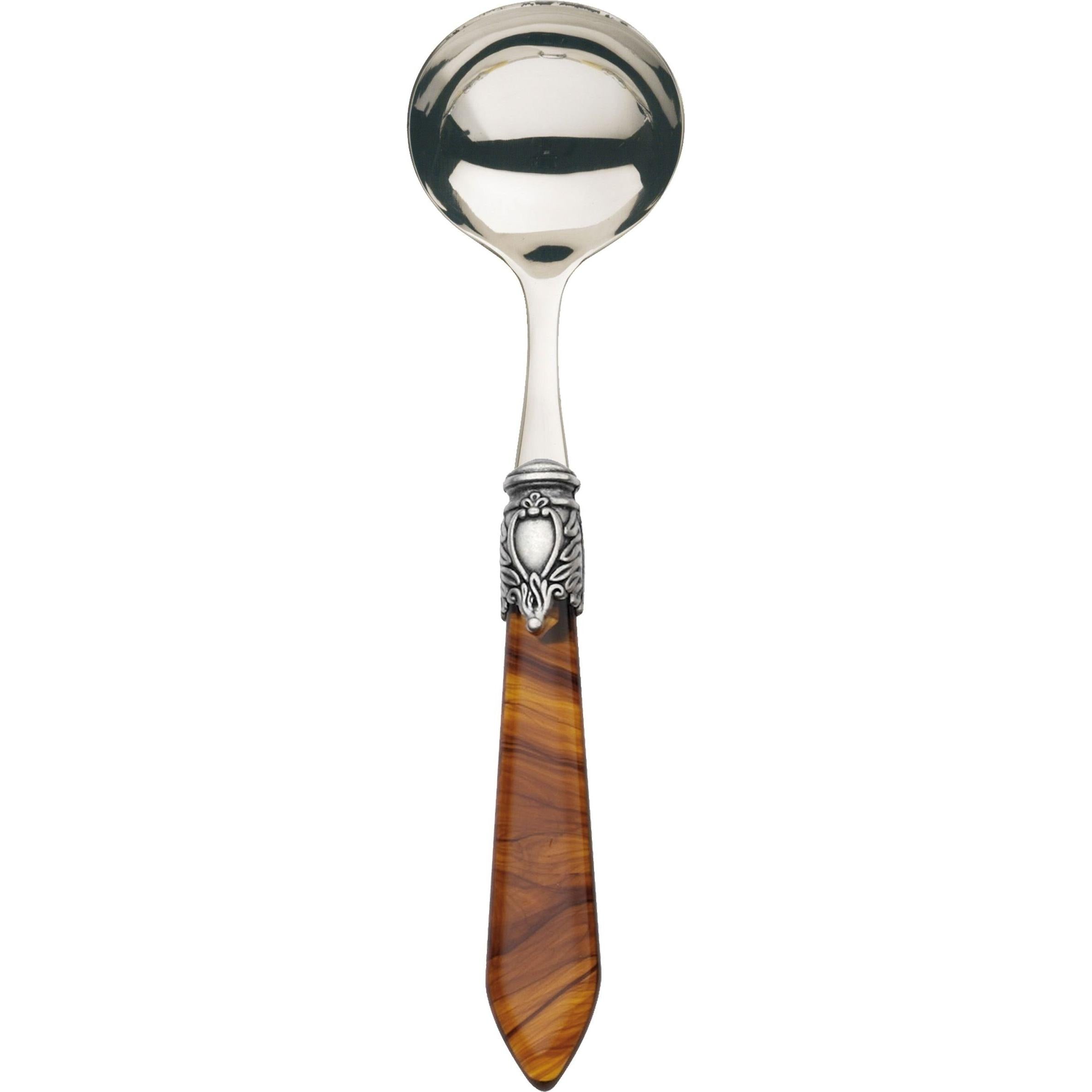 Oxford Antique Sauce Spoon Tortoise Shell-Casa Bugatti USA