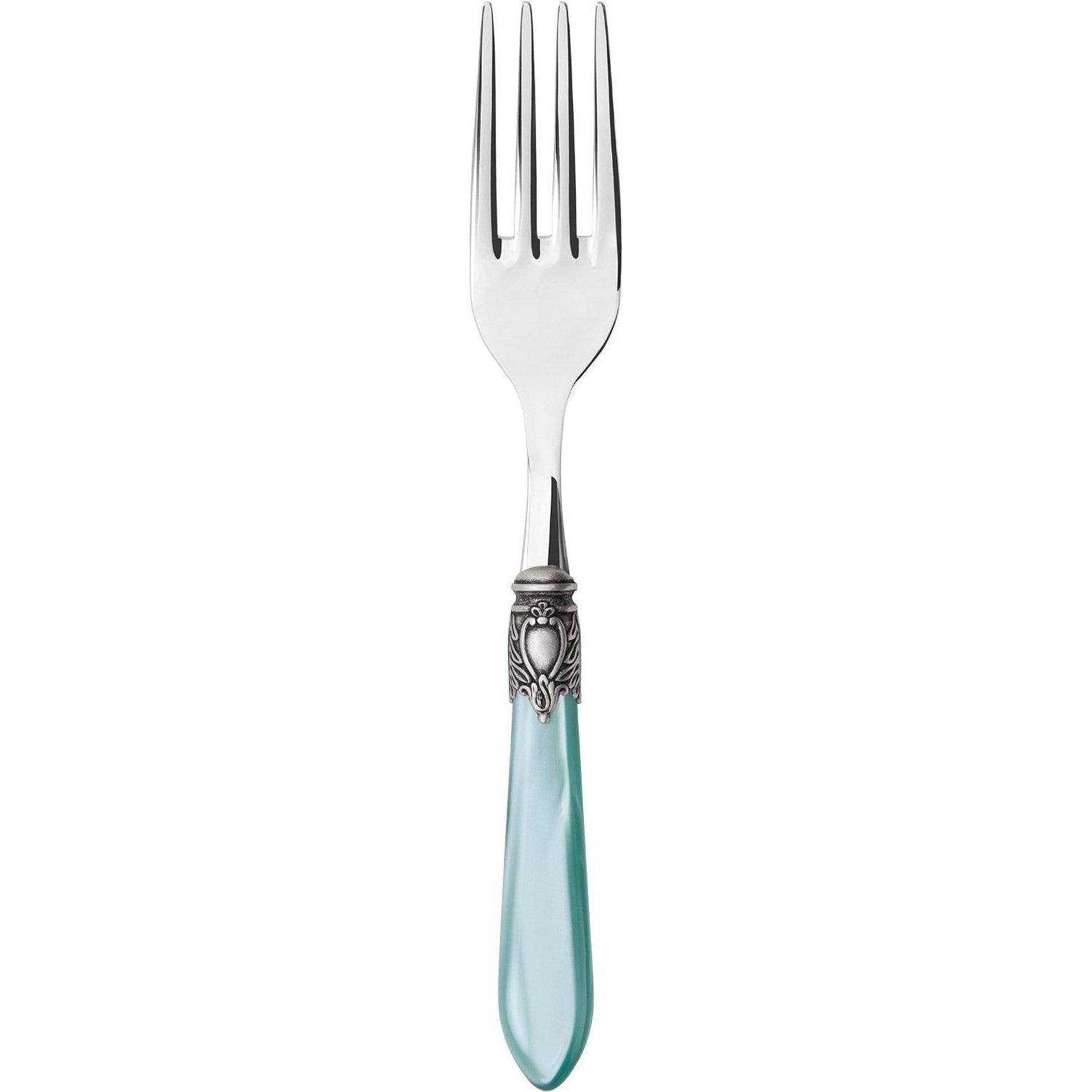 Oxford Antique Serving Fork  Aqua