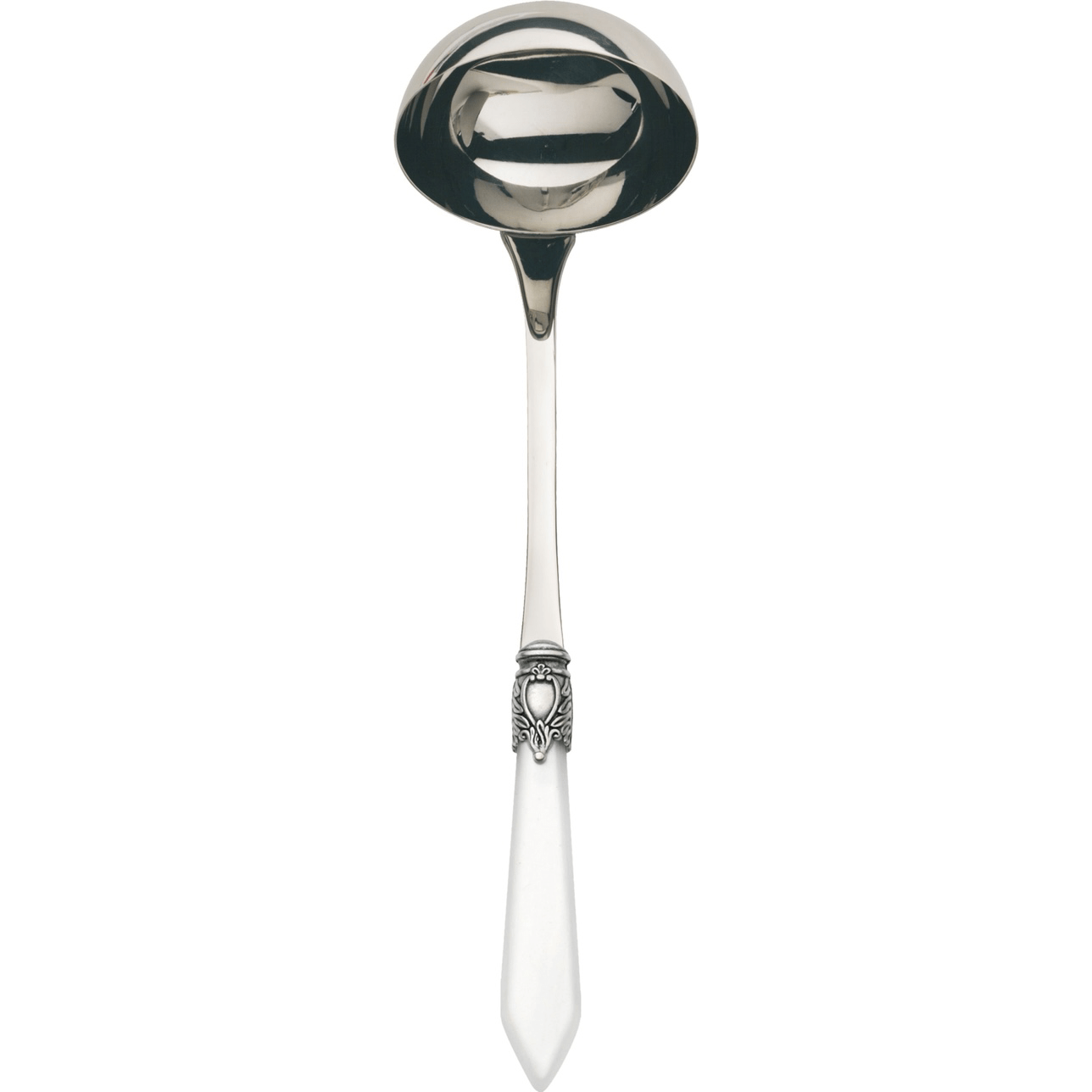 Oxford Antique Soup Ladle white-Casa Bugatti USA
