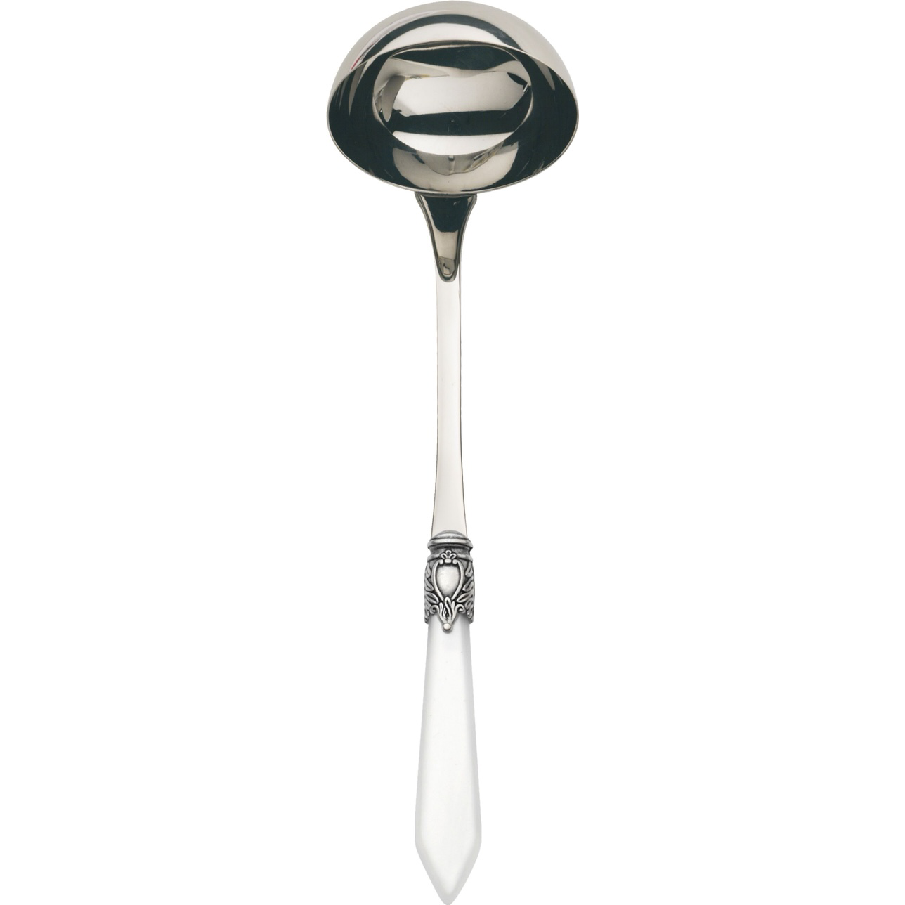 Oxford Antique Soup Ladle white-Casa Bugatti USA