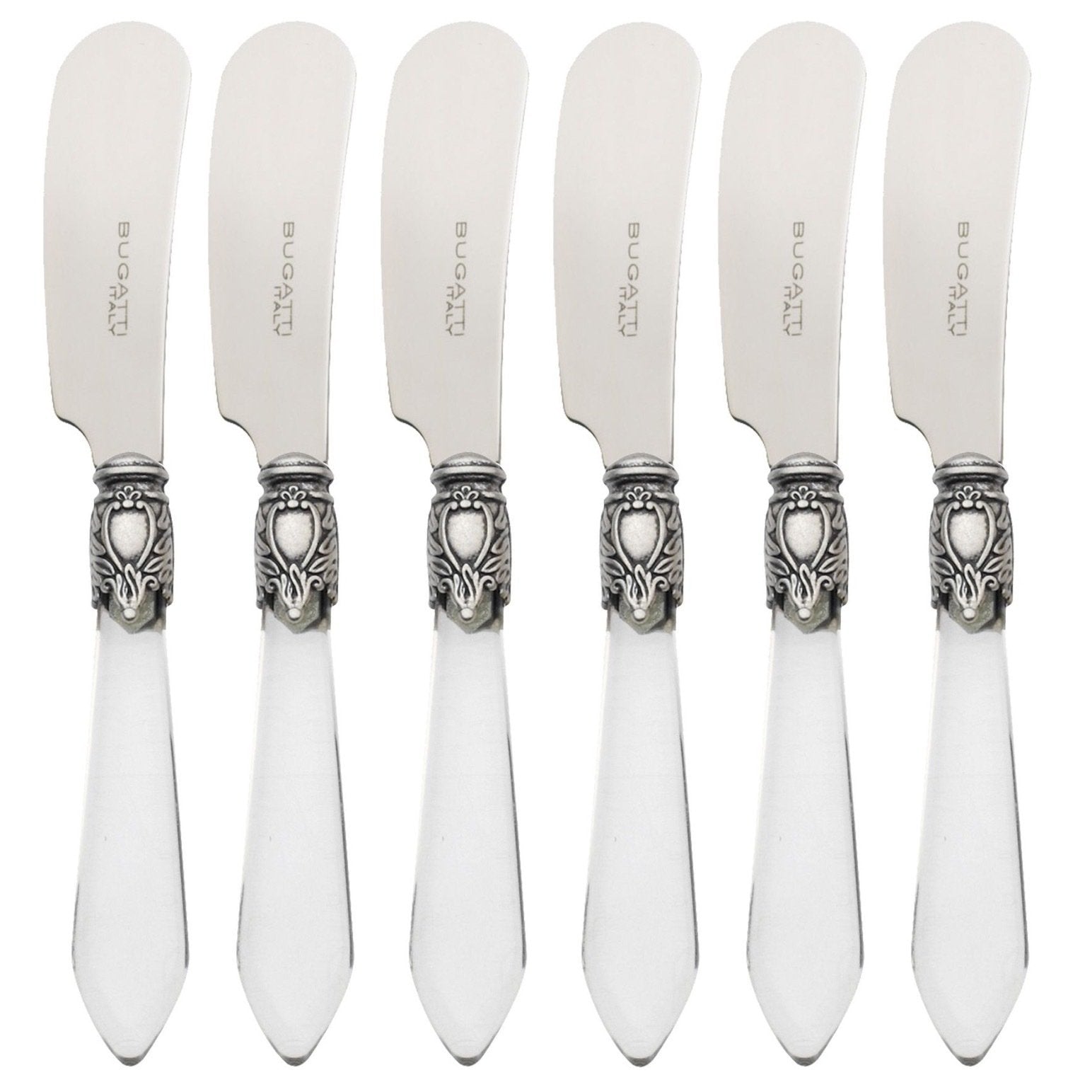 Oxford Antique 6 Spreader Knives - CLEAR-Casa Bugatti USA
