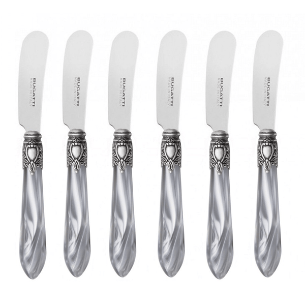 Oxford Antique Spreader / Butter Knife Set - Gray