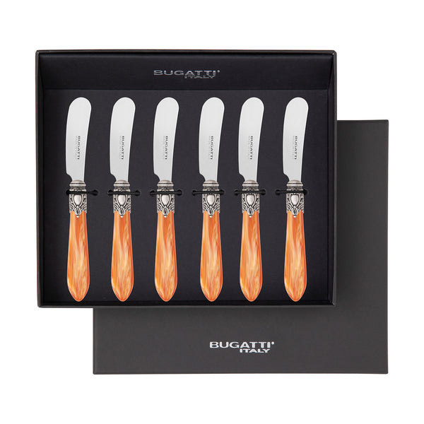 Oxford Antique Spreader / Butter Knife Set -  Tangerine