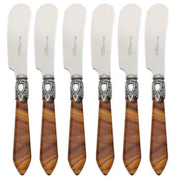 Oxford Antique Spreader / Butter Knife Set - Tortoise Shell