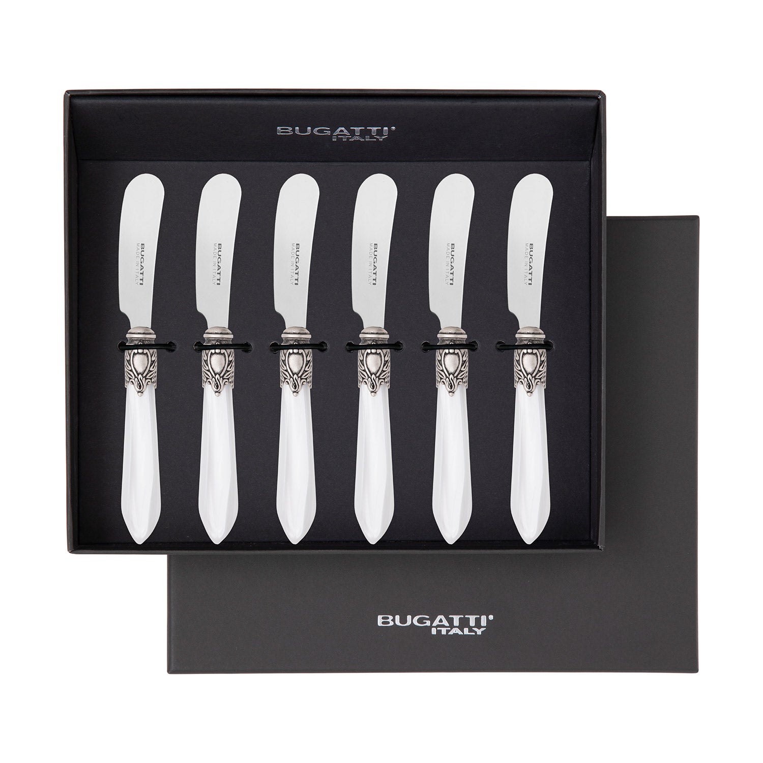 Oxford Antique 6 Spreader Knives - WHITE
