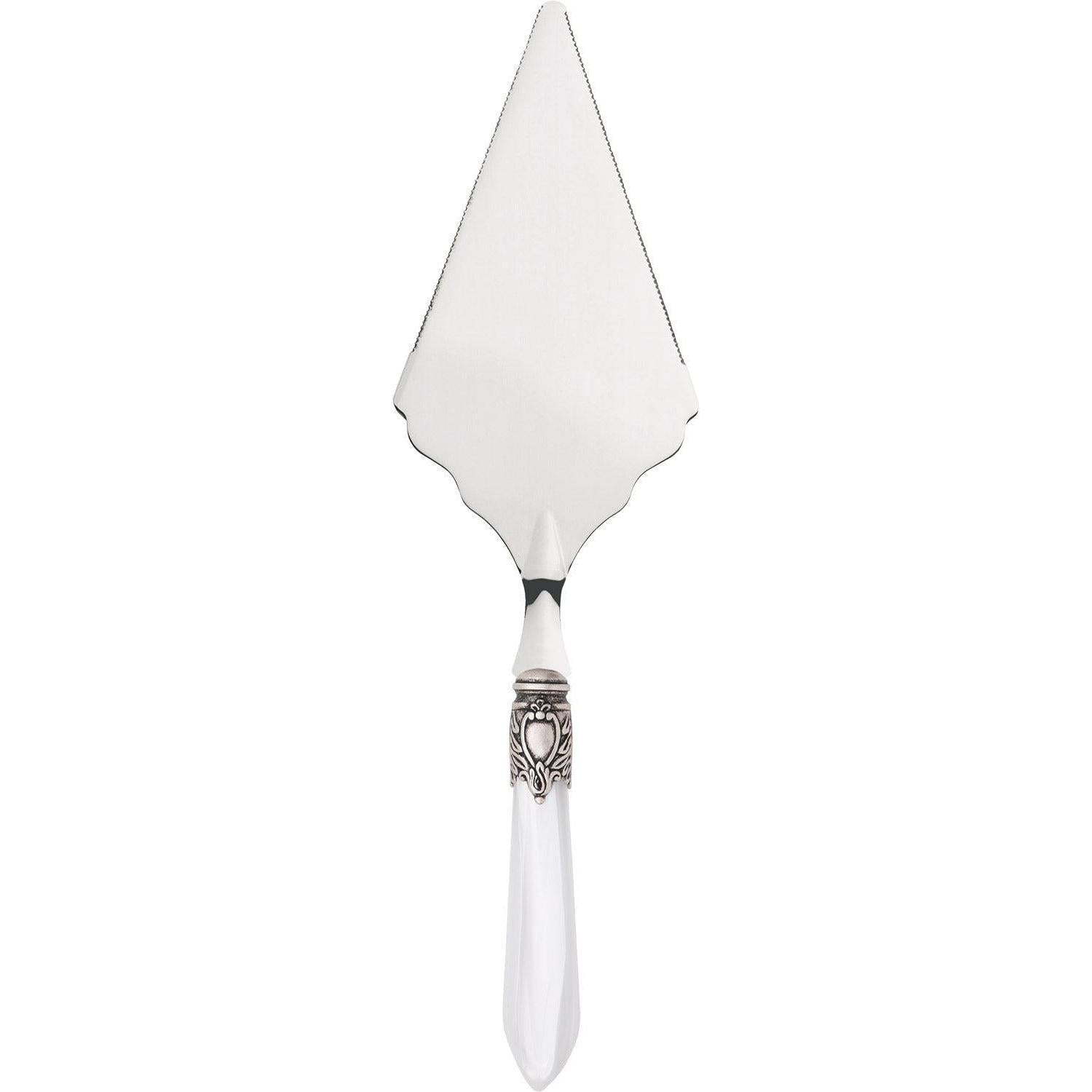 Oxford Large Cake Server Serrated Serrated White-Casa Bugatti USA