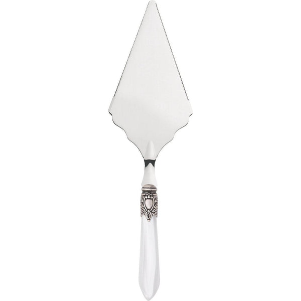 Oxford Antique Large Cake Server Serrated Serrated White
