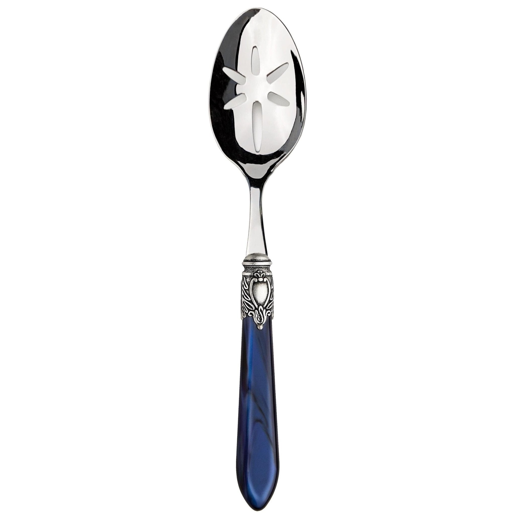 Oxford Slotted Serving Spoon blue-Casa Bugatti USA