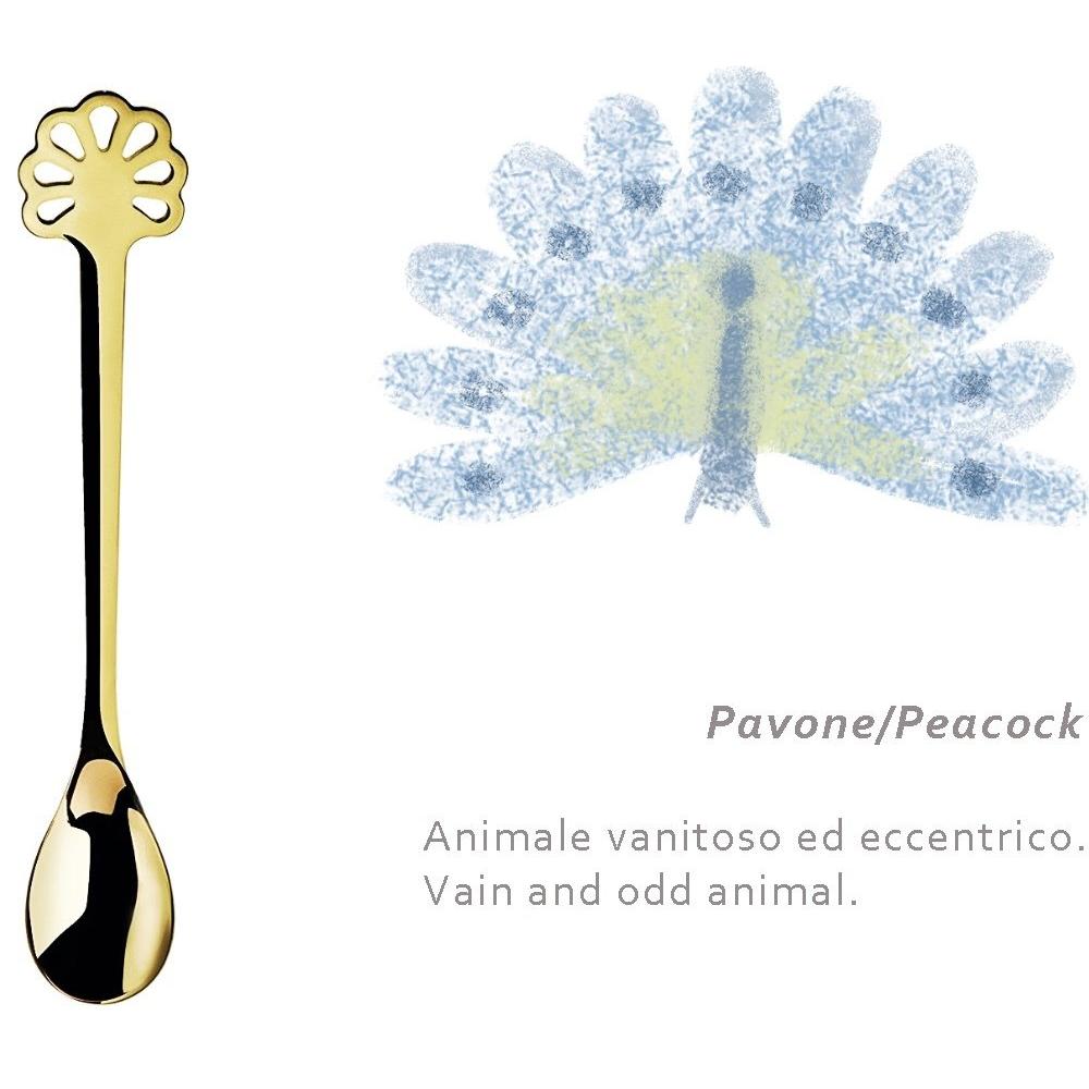 Portafortuna 24 Karat Gold Plated Mocha Spoons-Casa Bugatti USA