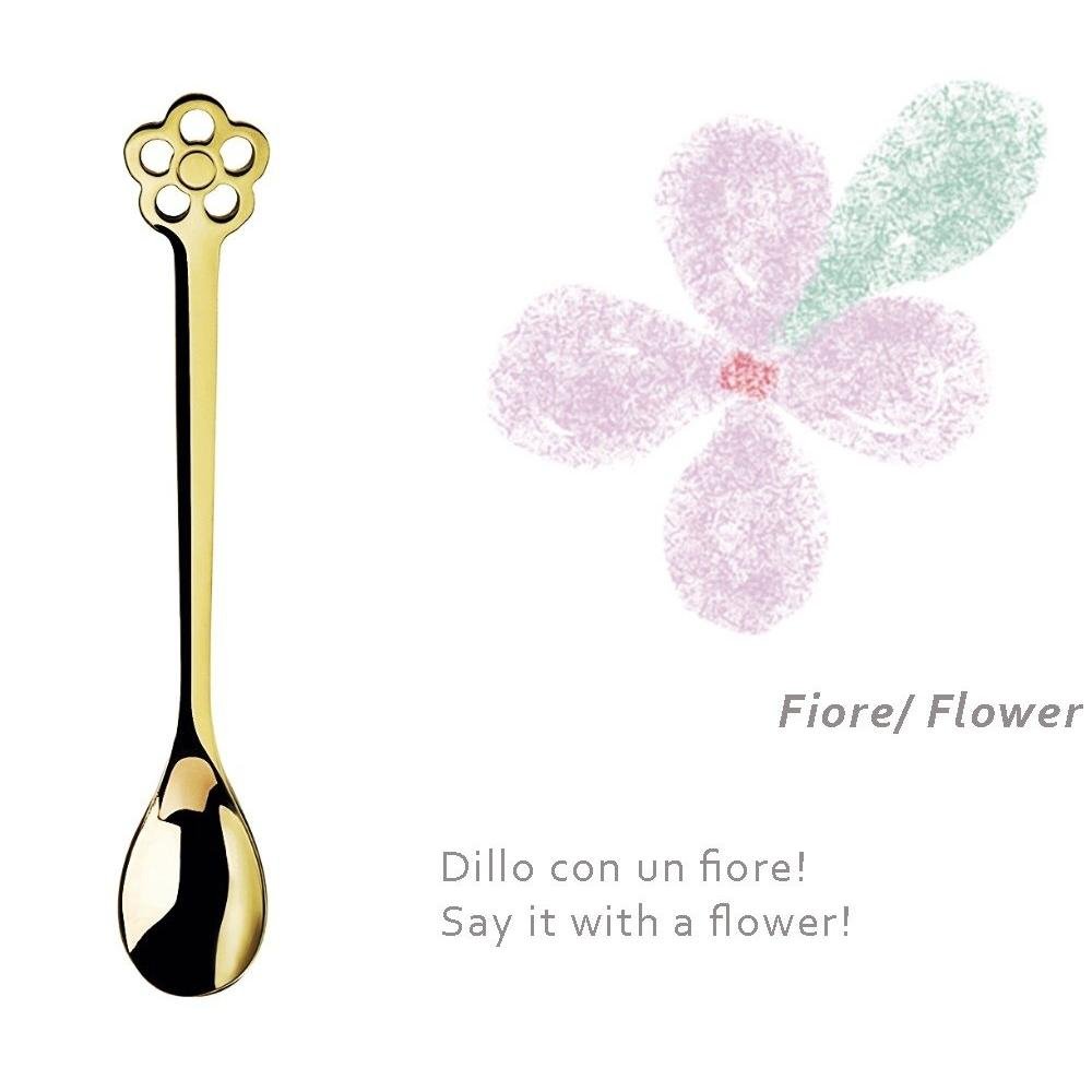 Portafortuna 24 Karat Gold Plated Mocha Spoons-Casa Bugatti USA