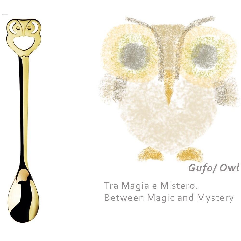 Portafortuna 24 Karat Gold Plated Mocha Spoons-Casa Bugatti USA