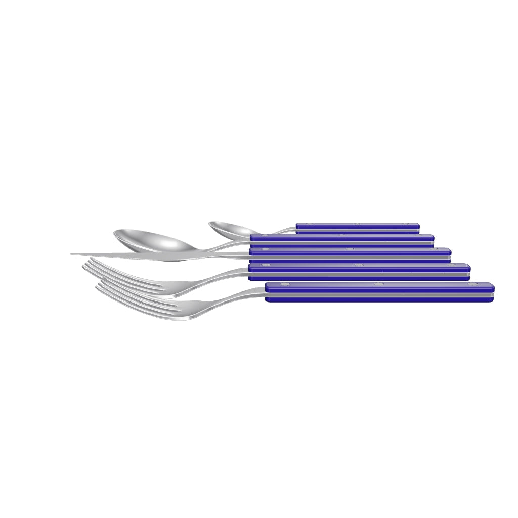 Allegra 5 Piece Place Setting - Blueberry, 3D model from the factory drawing