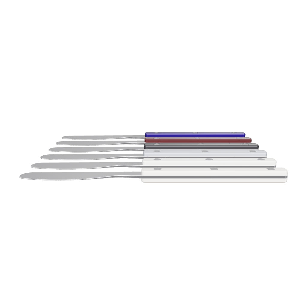Allegra Butter Knife Set Neutral, 3D model from the factory drawing