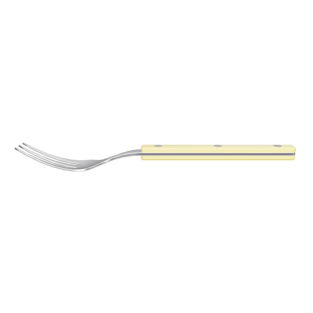 Allegra Cocktail / Cake Fork Set - Bright Yellow, 3D model from the factory drawing