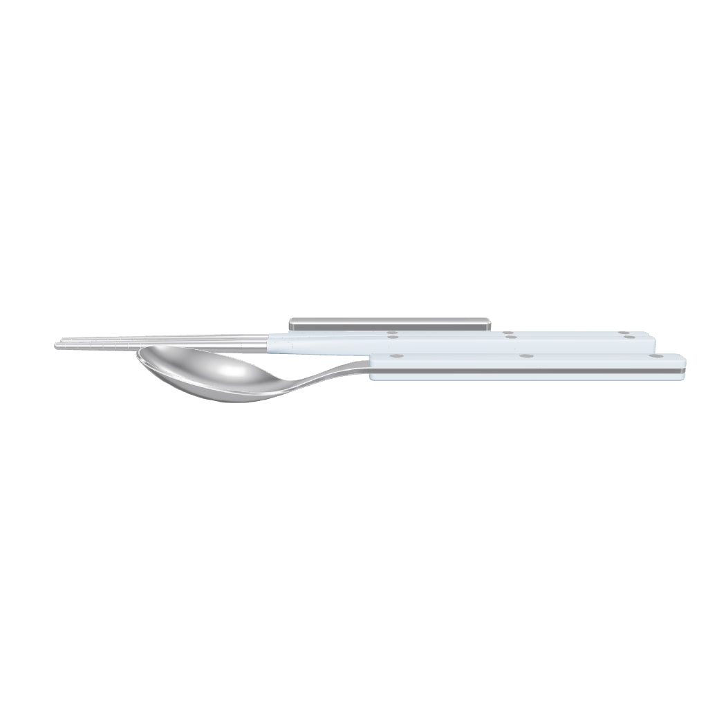 Allegra Chopsticks Set for 1 - Light Blue, 3D model from the factory drawing
