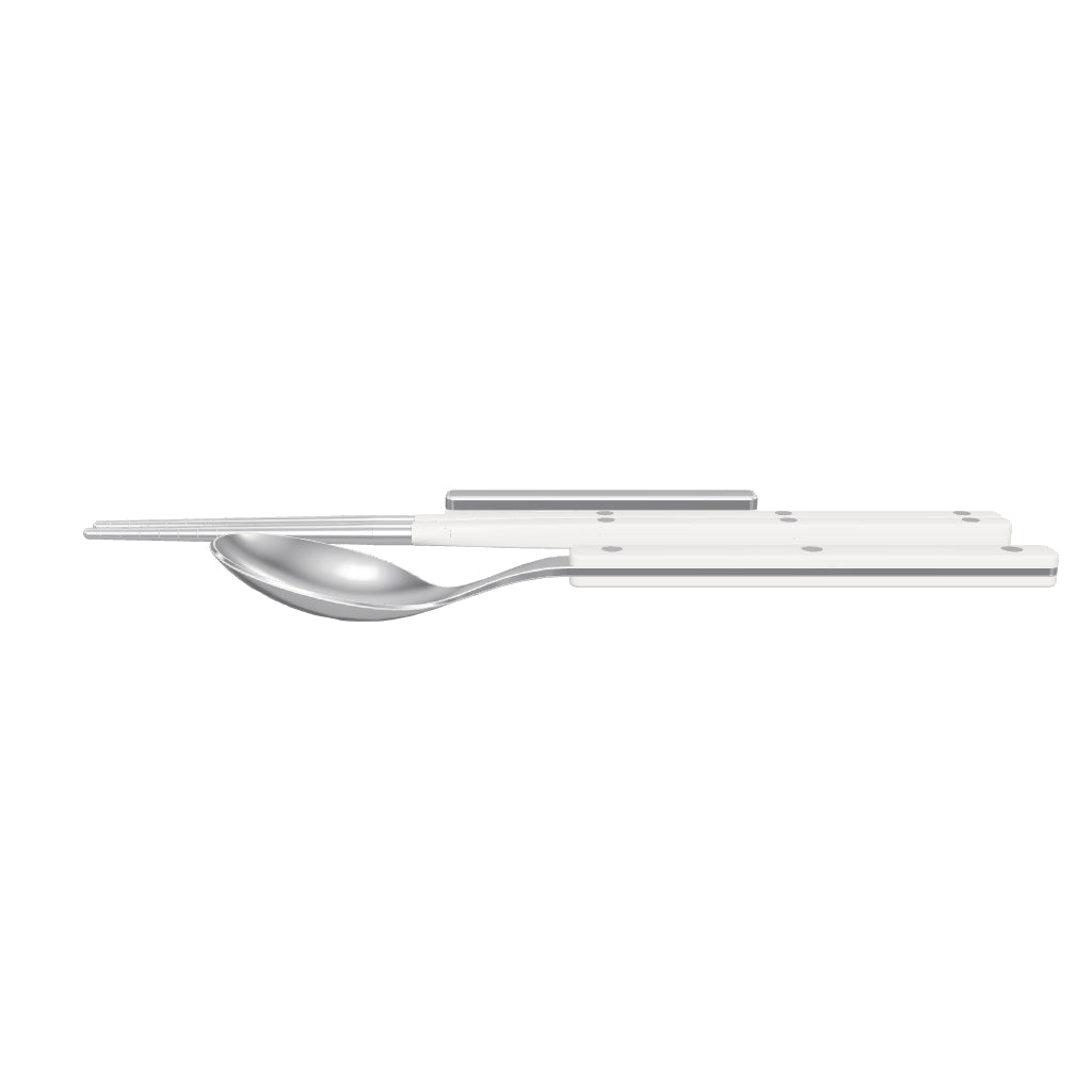 Allegra Chopsticks Set for 1 - Ivory, 3D model from the factory drawing