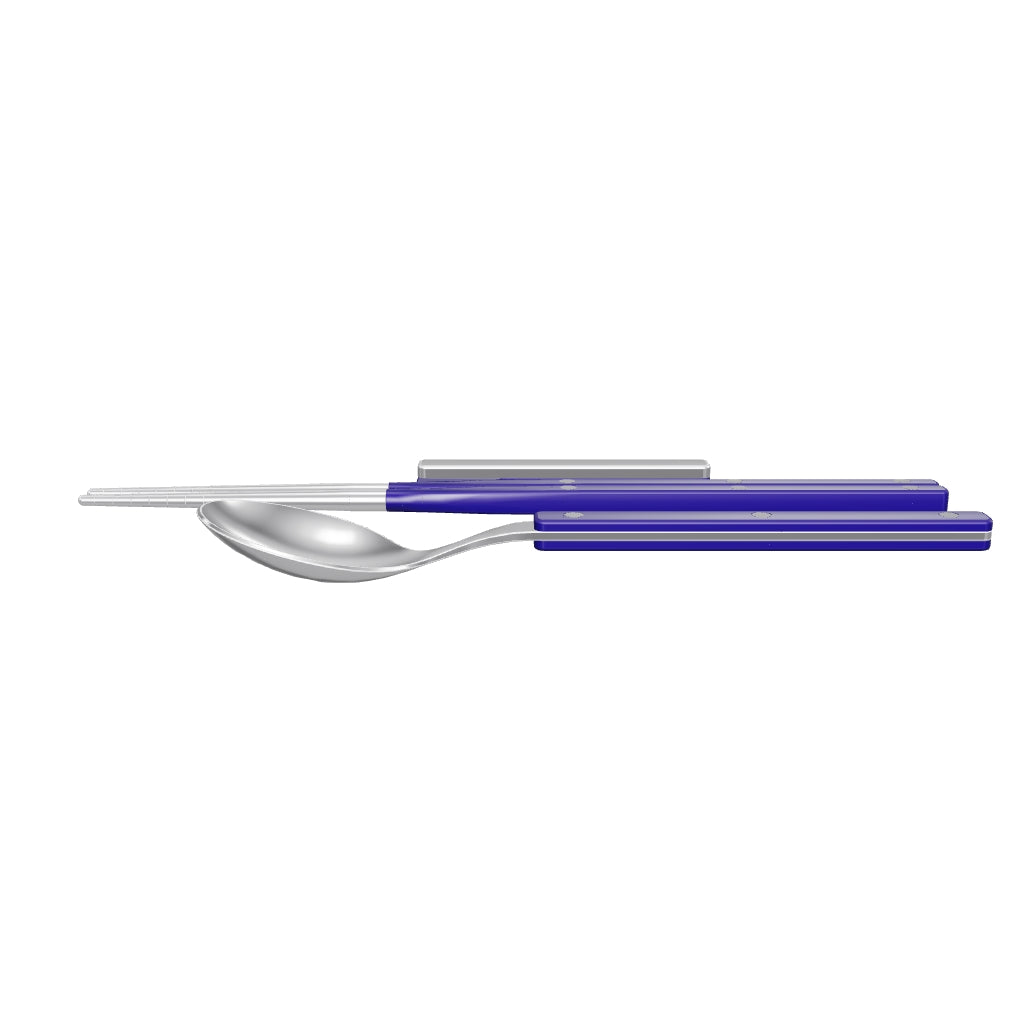 Allegra Chopsticks Set for 1 - Blueberry, 3D model from the factory drawing