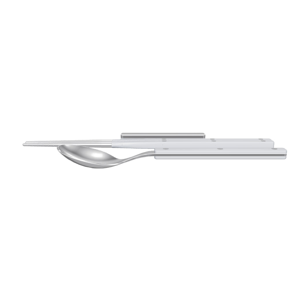 Allegra Chopsticks Set for 1 - Gray, 3D model from the factory drawing