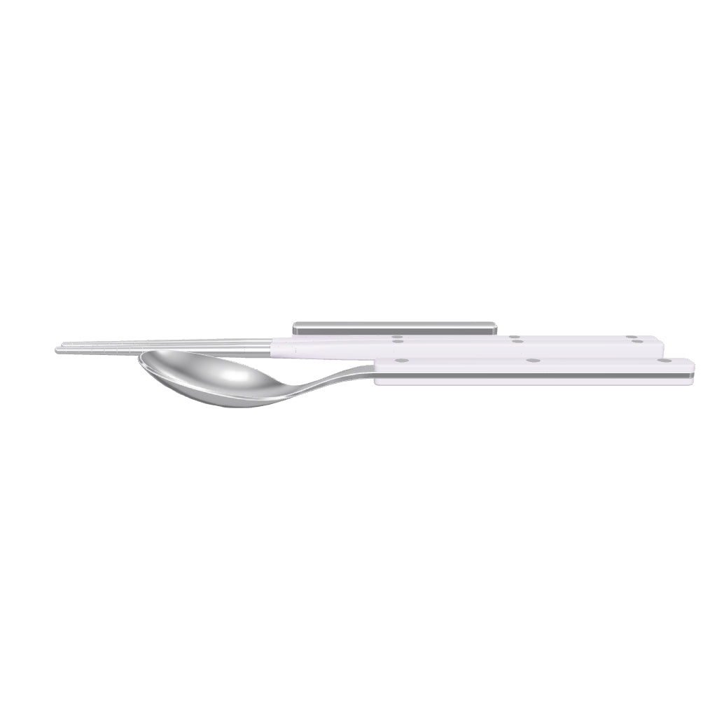 Allegra Chopsticks Set for 1 - Lilac, 3D model from the factory drawing