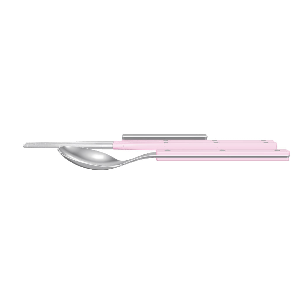Allegra Chopsticks Set for 1 - Hot Pink, 3D model from the factory drawing