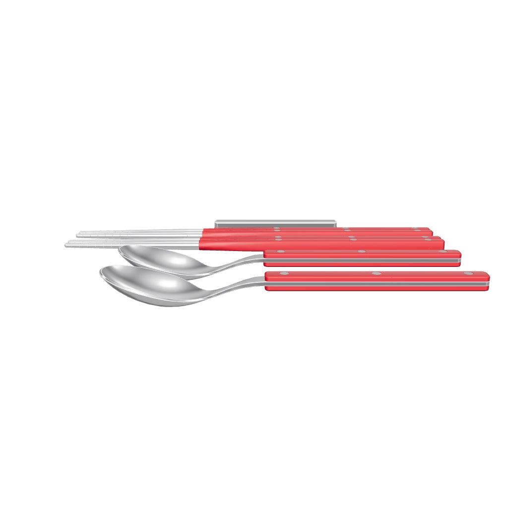 Allegra Chopsticks Set for 2 - Red, 3D model from the factory drawing