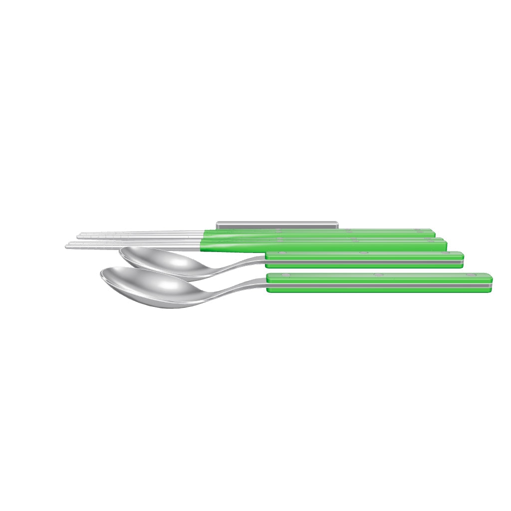 Allegra Chopsticks Set for 2 - Green, 3D model from the factory drawing